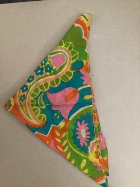 Tulip Paisley Multicolor Scarf - Pink, Teal, Green, Orange